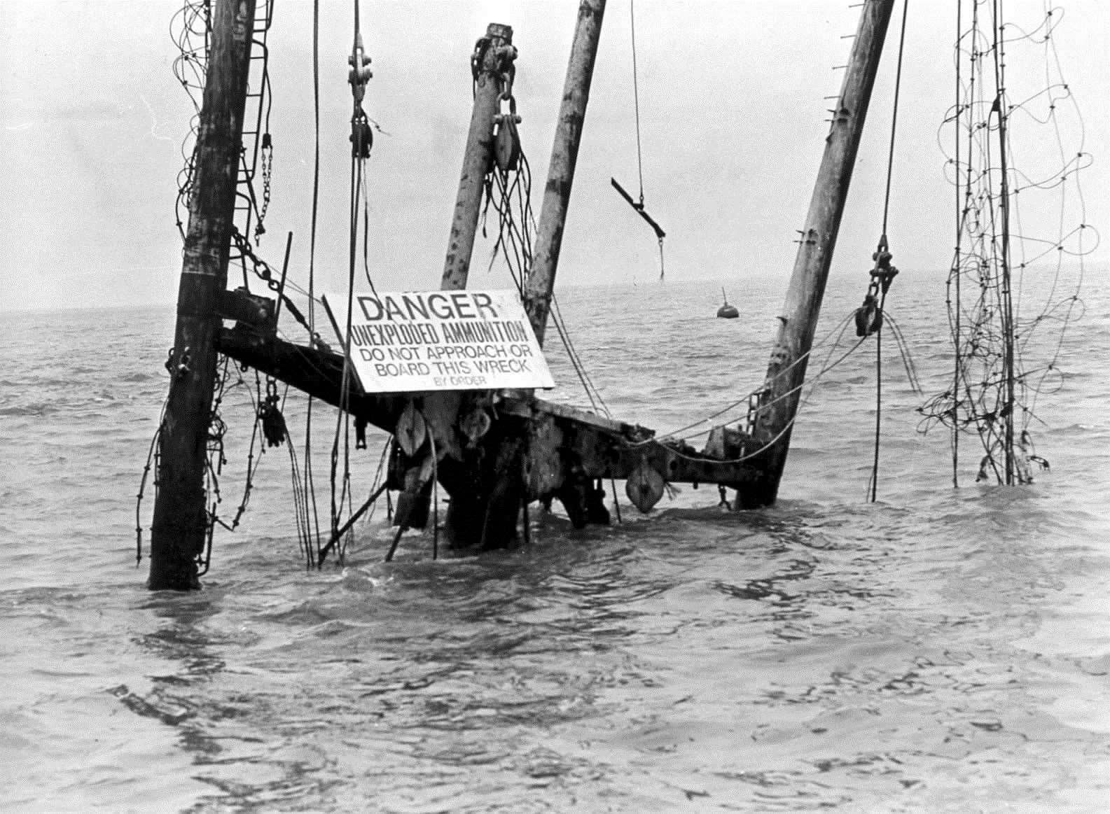 The Richard Montgomery wreck at Sheerness. August 30, 1978 (13397140)