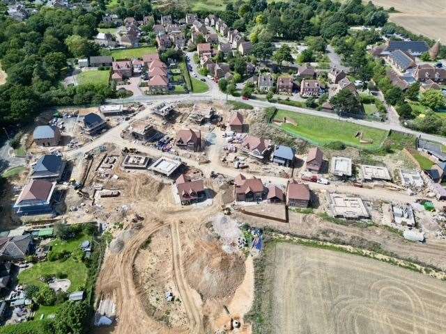 The homes being built by Esquire Developments near Keycol Hill. Picture: Phillip Drew