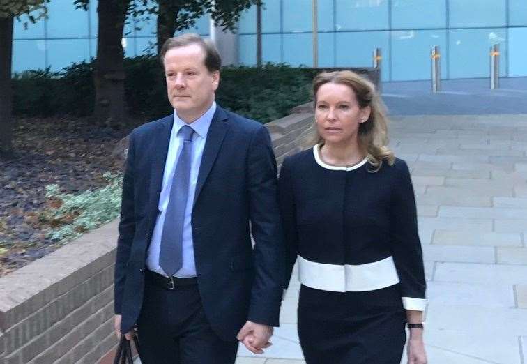 Former Tory MP Charlie Elphicke and wife Natalie, now the MP for Dover, arriving at Southwark Crown Court for his trial last year