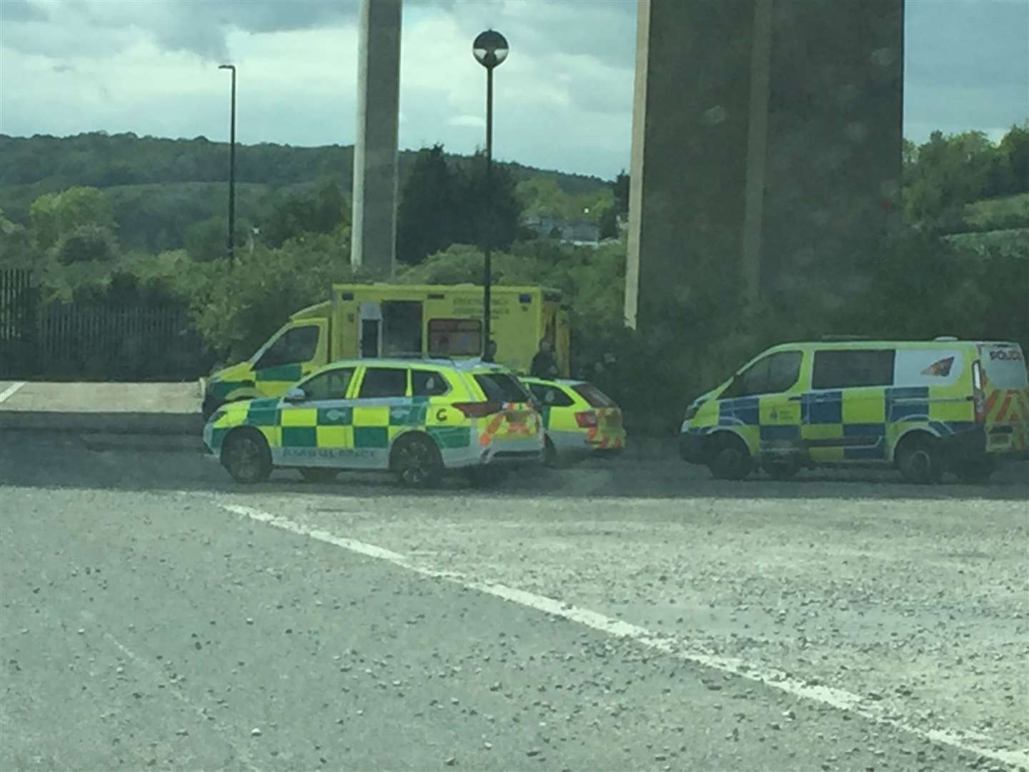 Police and paramedics were seen in the Cineworld car park in Rochester