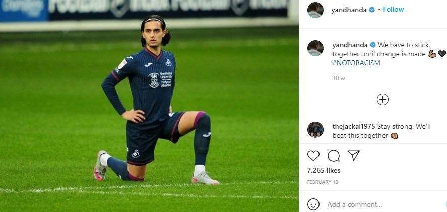 Yan Dhanda has spoken out previously about suffering racist incidents Picture: yandanda/Instagram