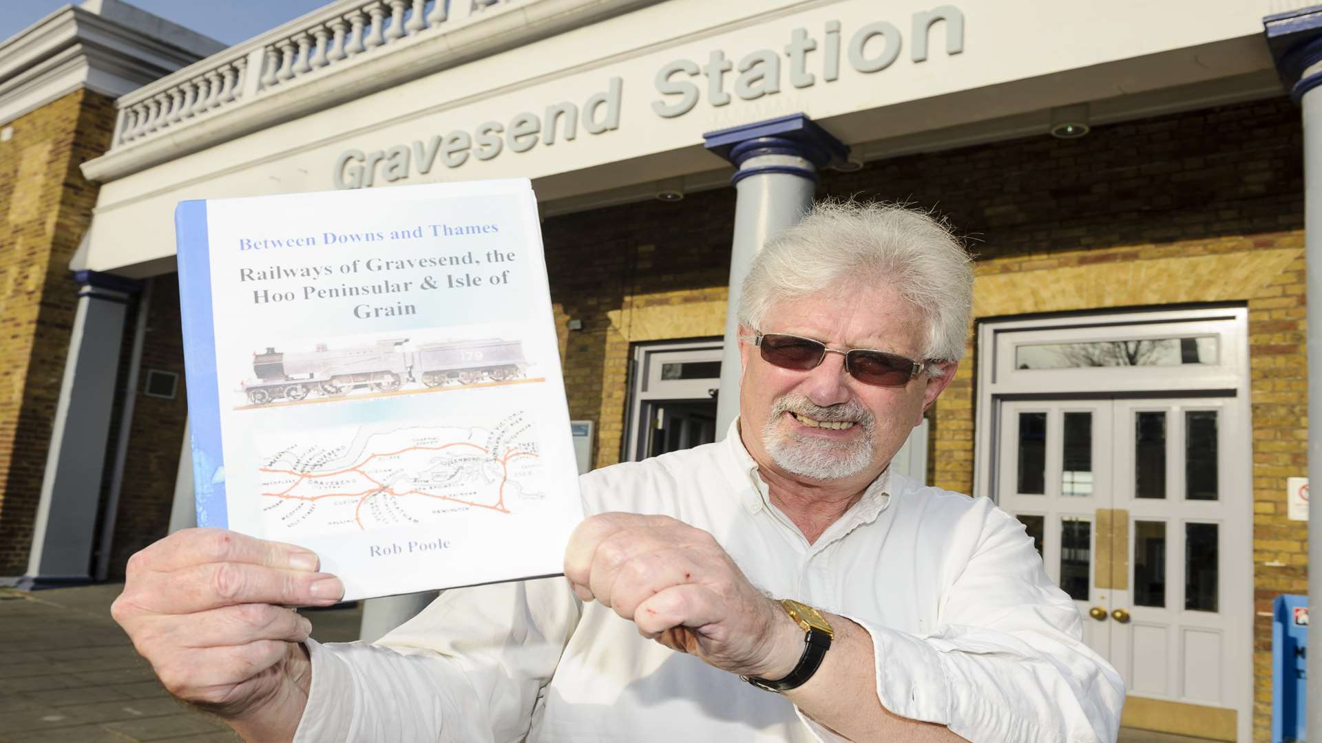 Rob Poole has written a book about the history of trains in Gravesham