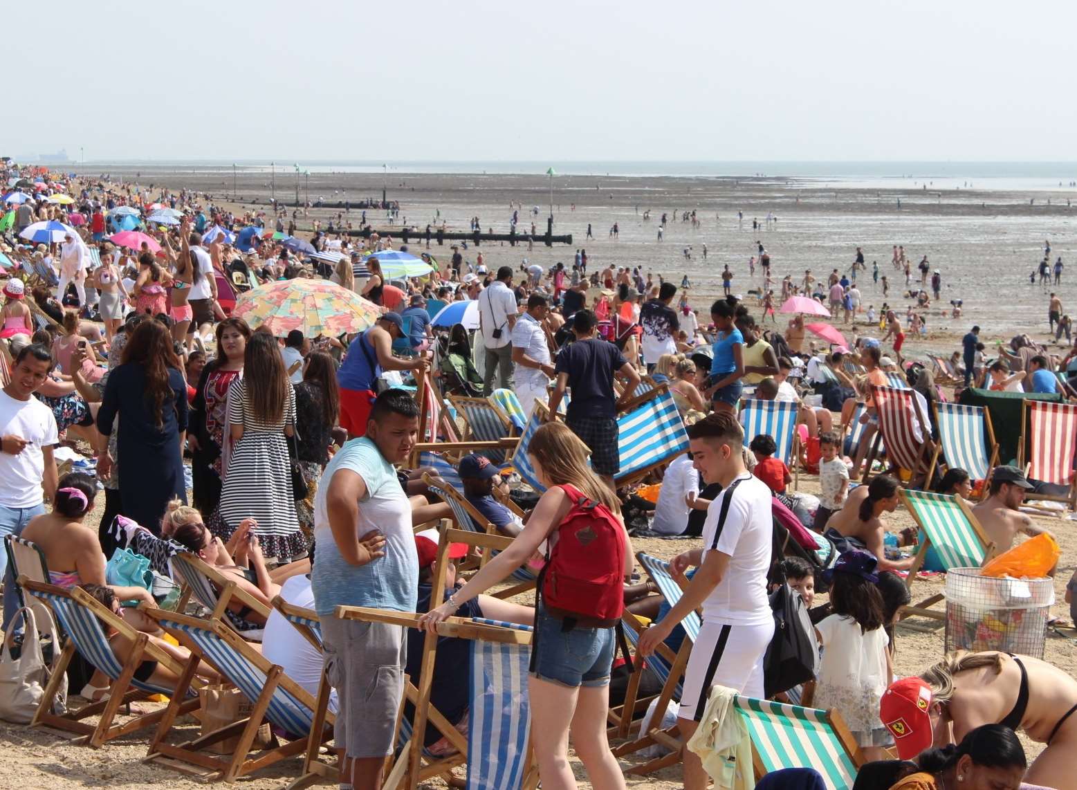Southend: Packed beaches with plenty of deckchairs to hire