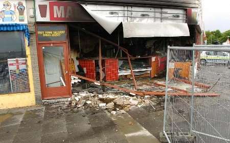 The premises were extensively damaged. Picture: BARRY GOODWIN