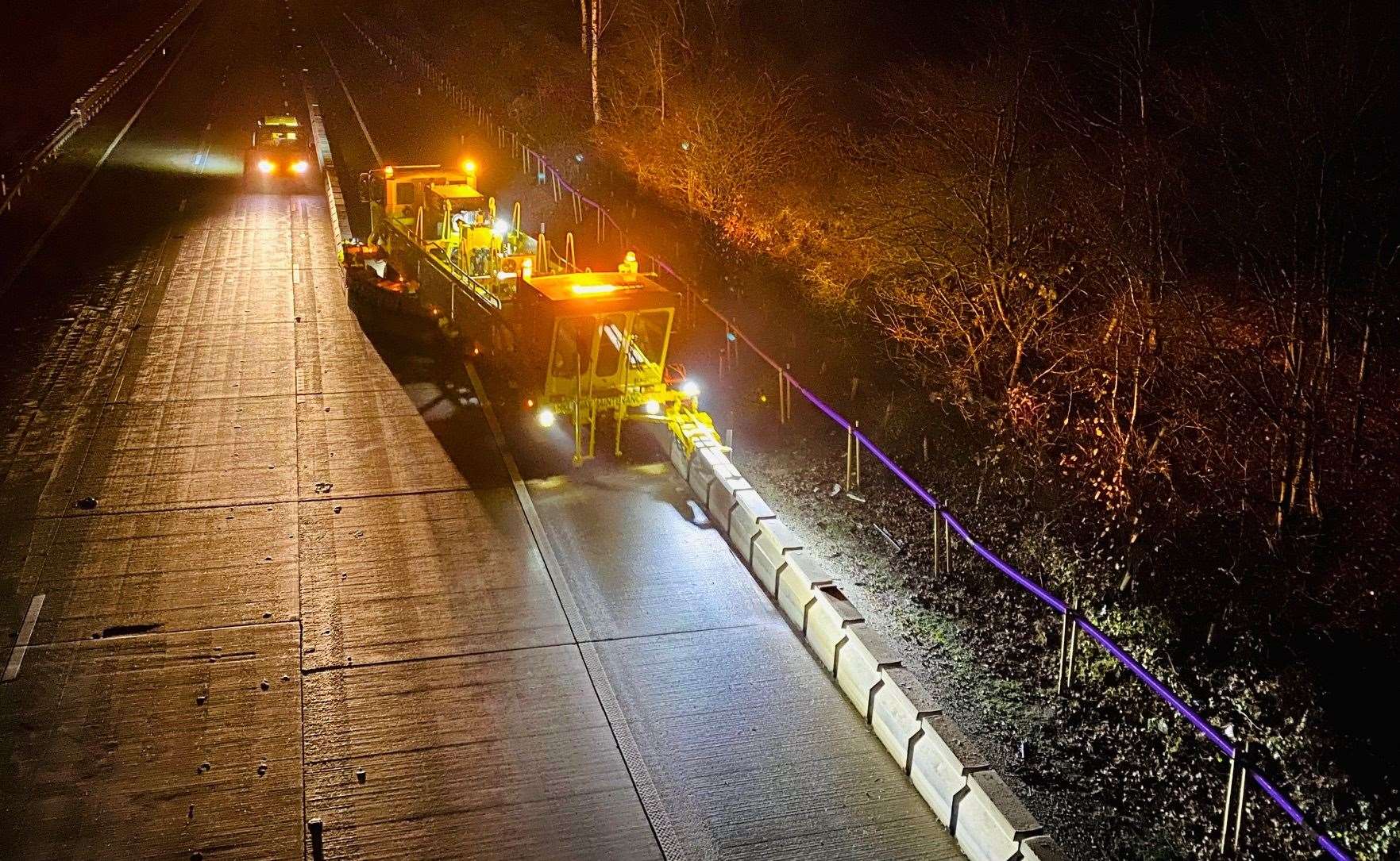 Testing of the Operation Brock movable barrier. Picture: Barry Goodwin
