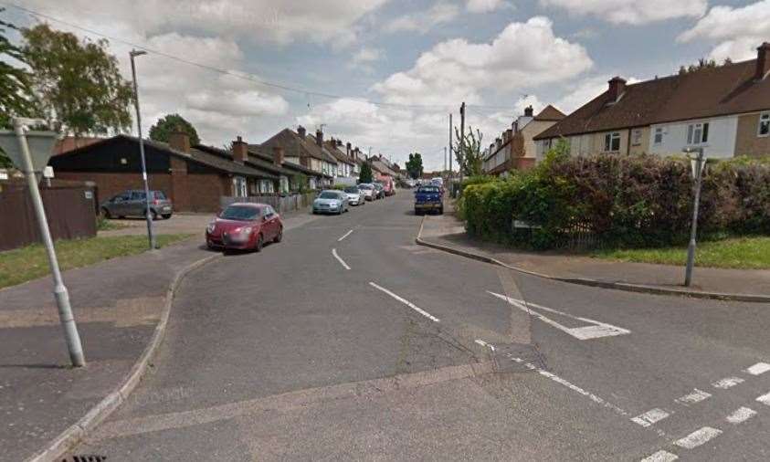PC Mark Sloane crashed his police car in Courtenay Road, Maidstone. Picture: Google Maps