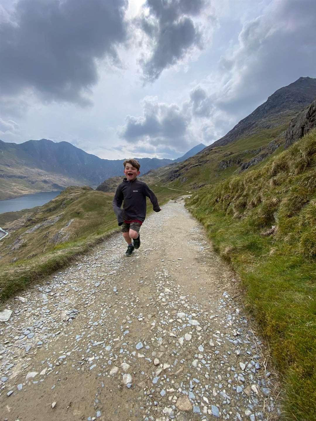 Gabriel said his favourite mountain to climb when on practice hikes has been Snowdon (Emily Fares/PA)