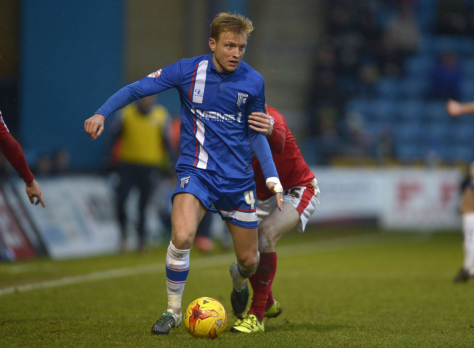 Gills midfielder Josh Wright in action against Barnsley Picture: Barry Goodwin