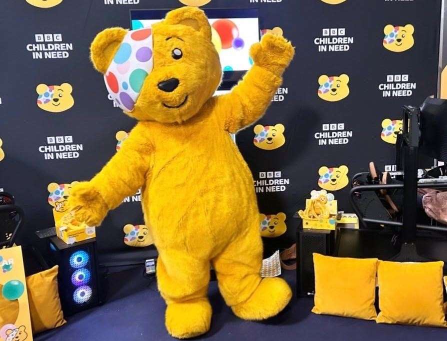 Pudsey Bear will be cheering racers on. Picture: Bluewater