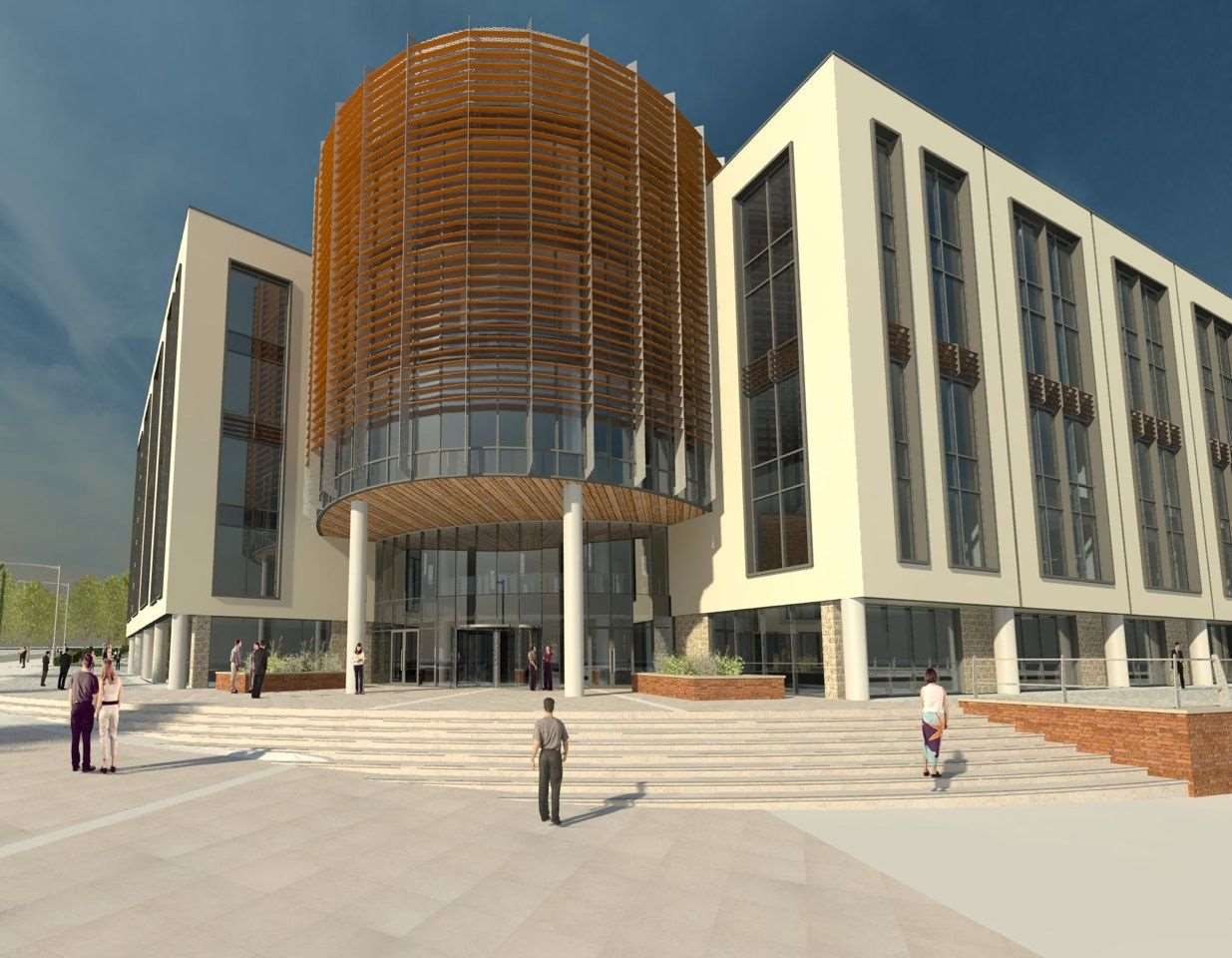 An artist's impression of what the new Ashford college could look like