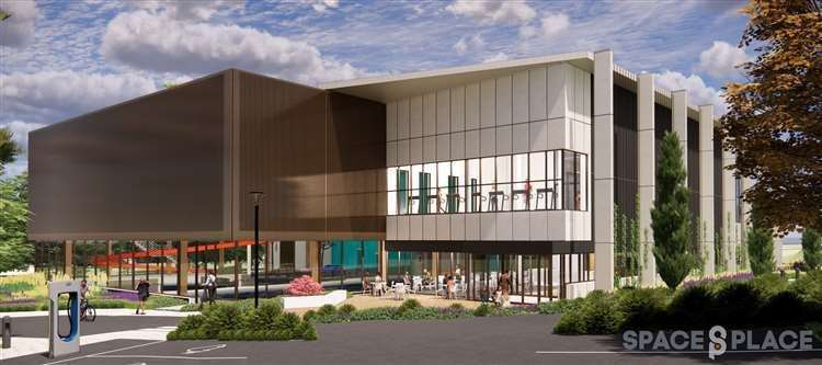 A CGI image of how the new centre is to look. Picture: Space&Place