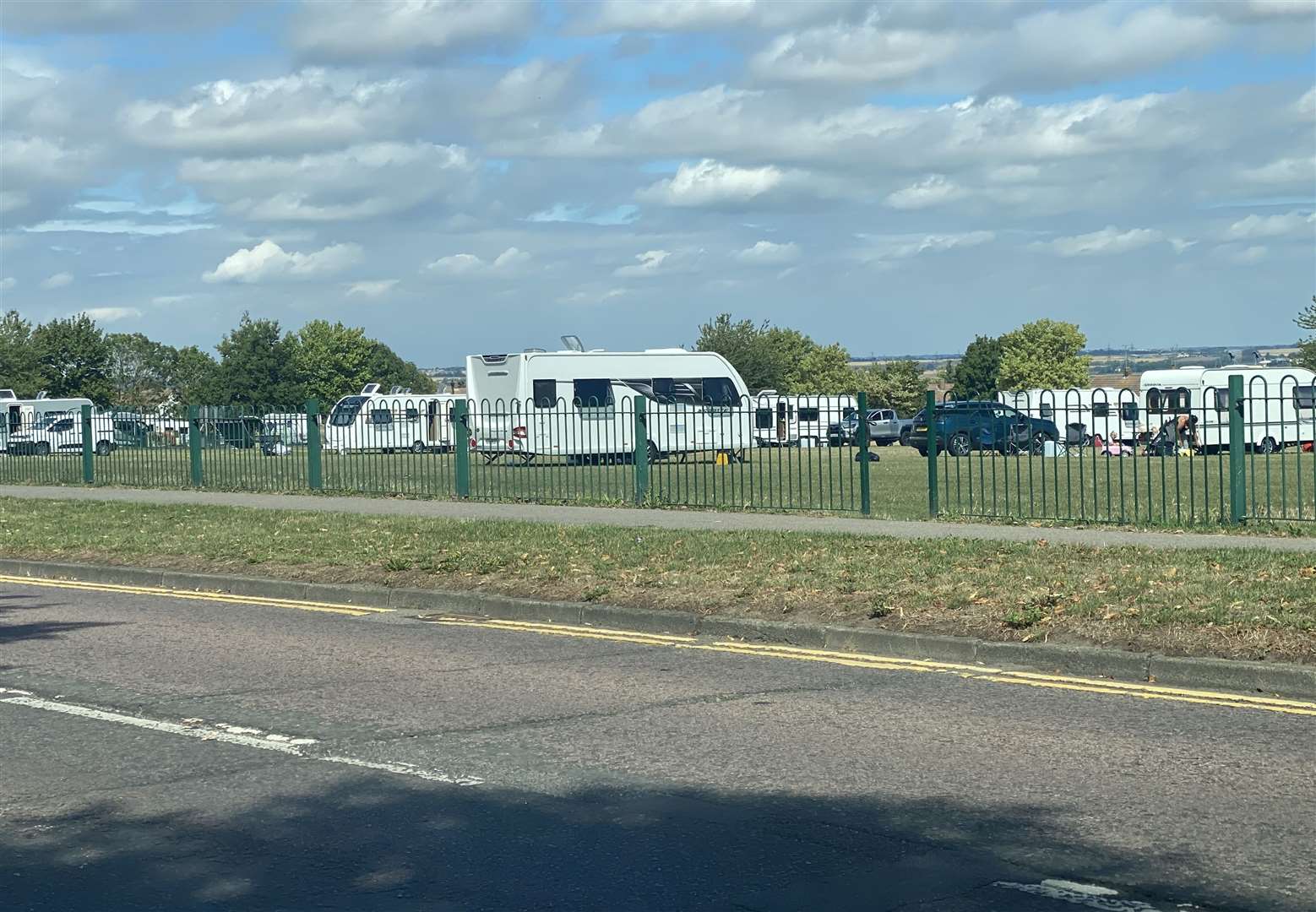Travellers have repeatedly set up camp in Beechings Way, Twydall, over recent years