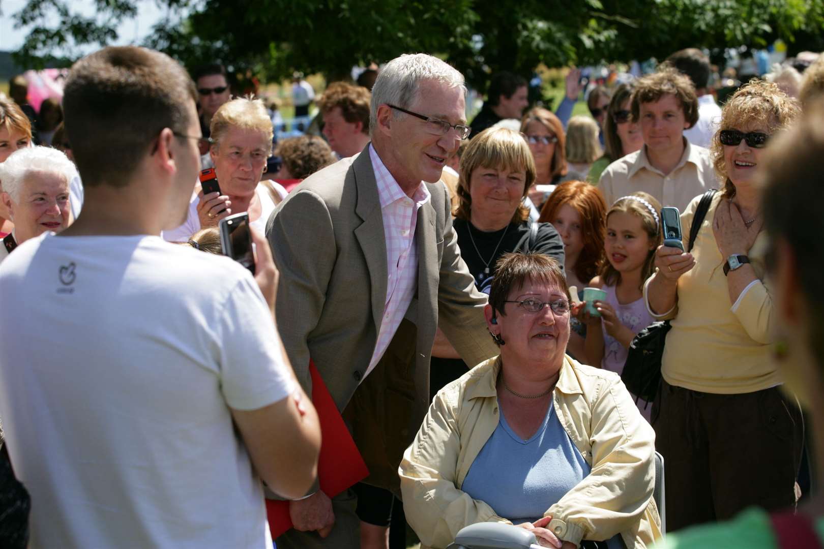 Paul O'Grady at the Aldington village fete in 2008