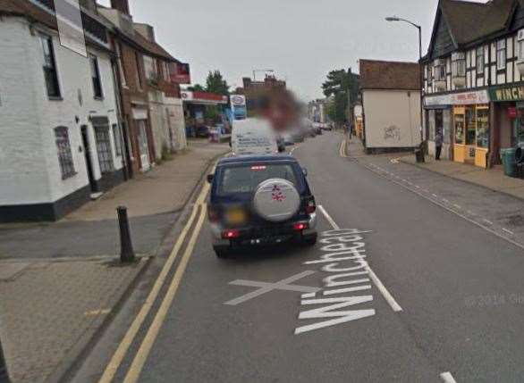 The A28 in Wincheap where the alleged incident started Picture: Google