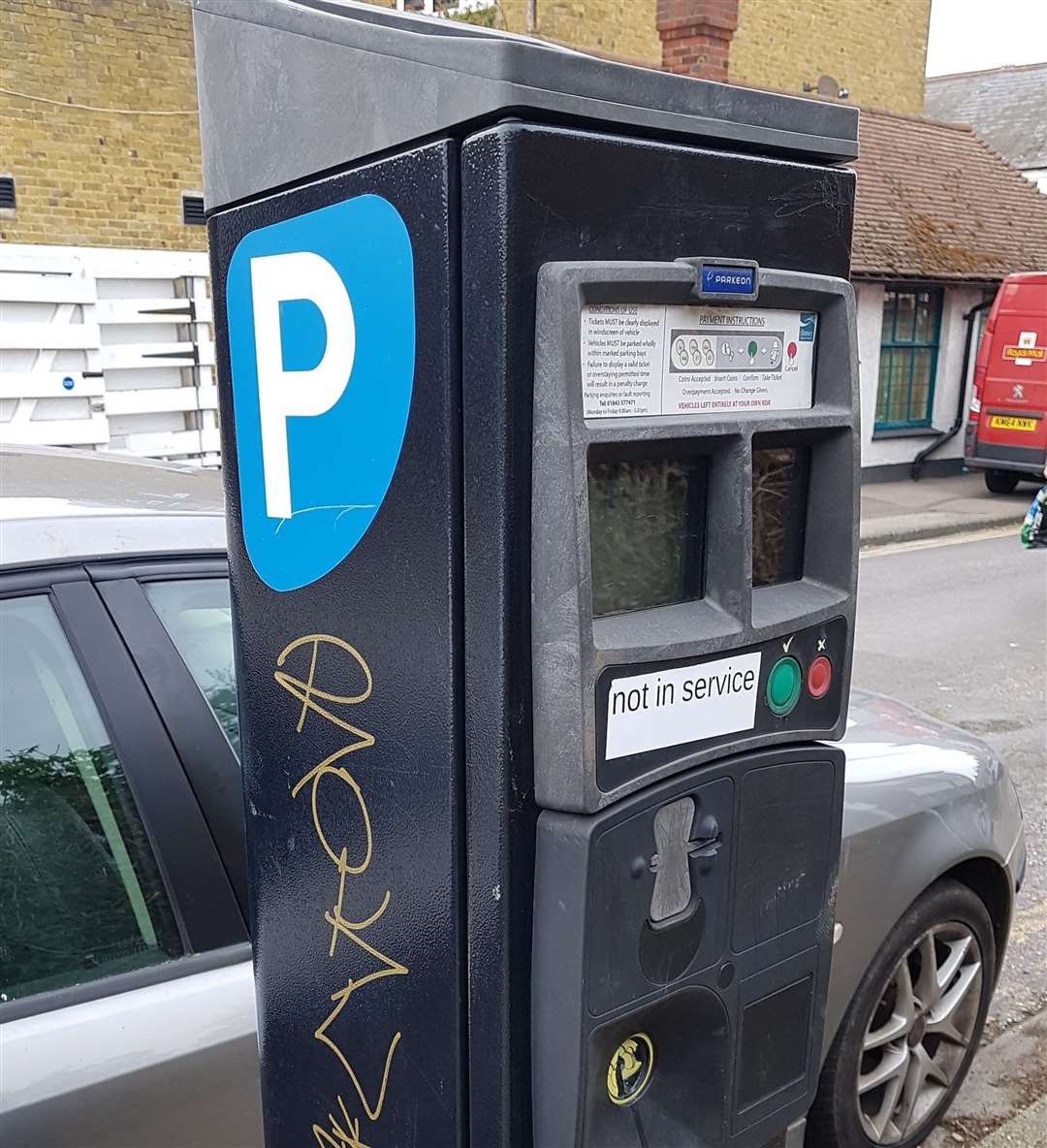 One of the parking meters installed in the side roads in Birchington