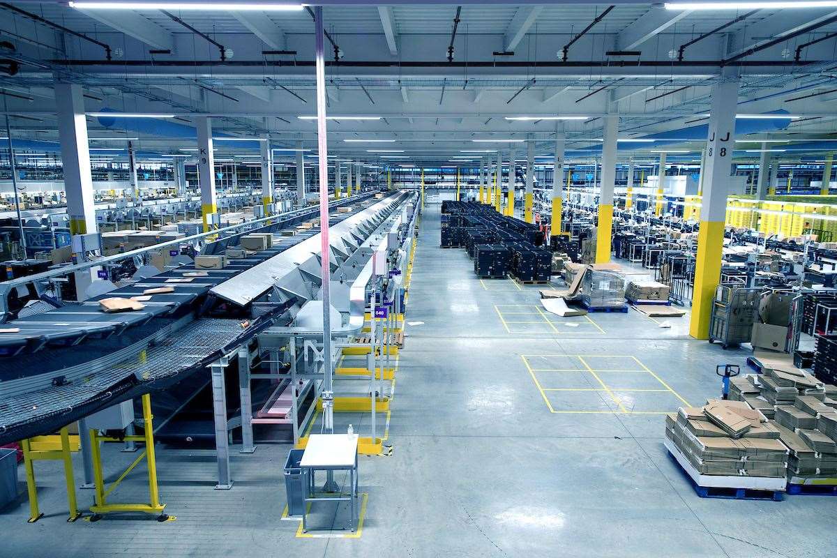 Inside Dartford's new Amazon warehouse. Photo: Amazon