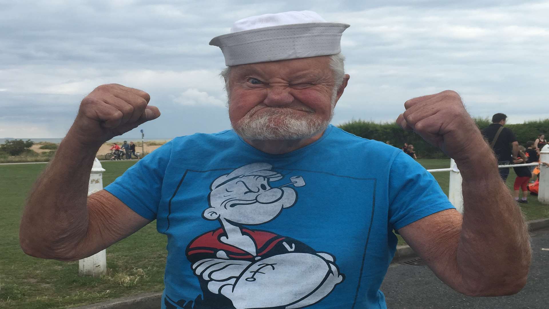Deal's carnival wouldn't be complete without Popeye aka 84-year-old Ron Everett from Hastings