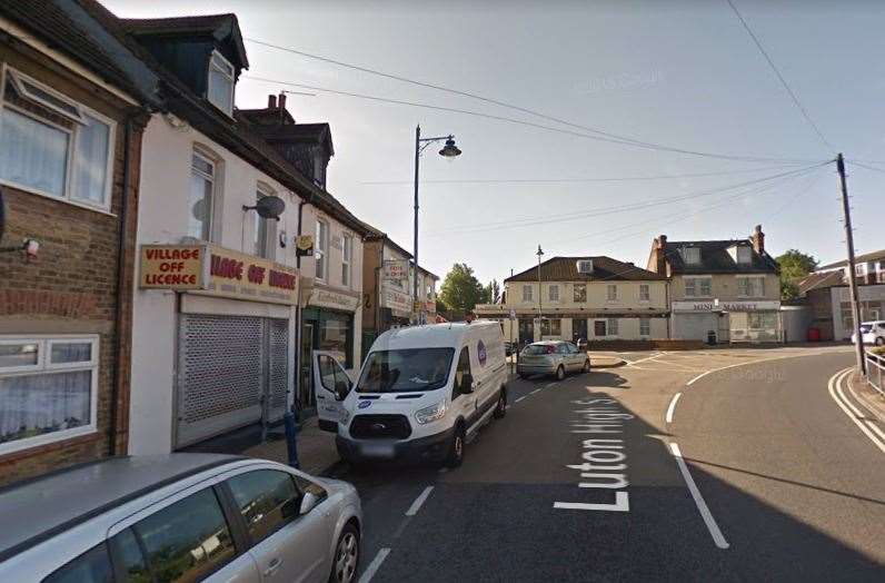 The Village Off Licence and Luton High Street. Image: Google Maps