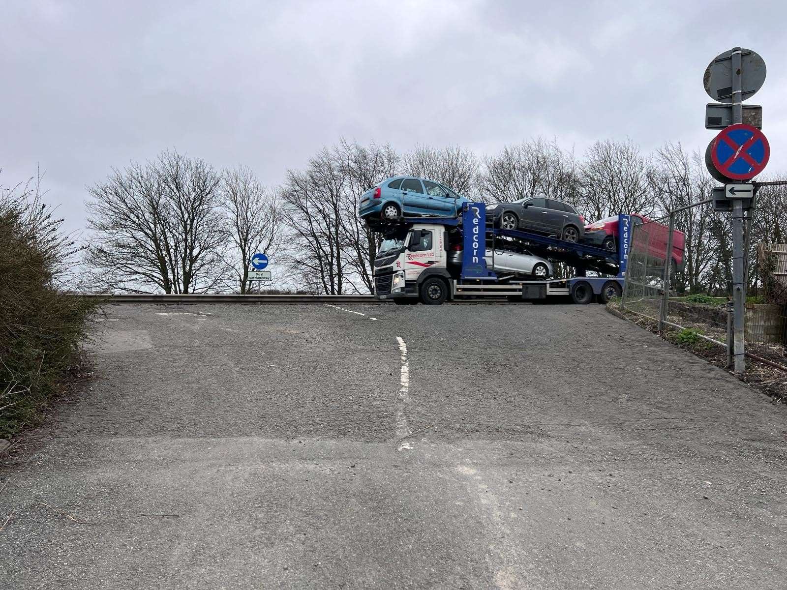 Drivers pulling out onto the A2 from Out Elmstead Lane face a standing hill start. Picture: Mike Sole
