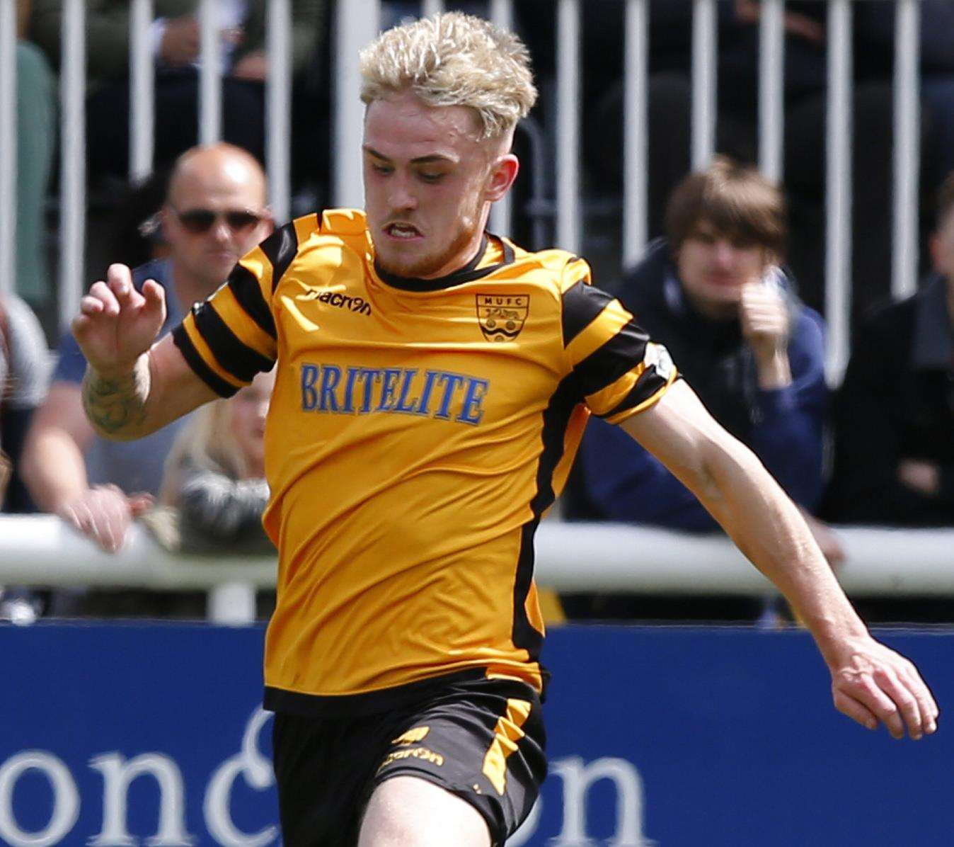 Bobby-Joe Taylor pictured playing for Maidstone Picture: Andy Jones