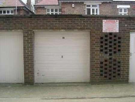 HOW MUCH? The single garage above is on the market for £22,500