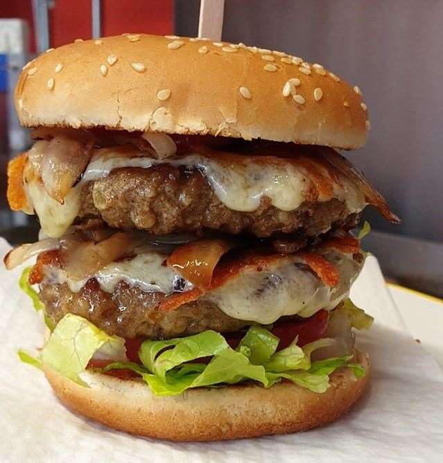 A burger from The Sausage Shop in Gravesend Borough Market. Picture: The Sausage Shop Facebook