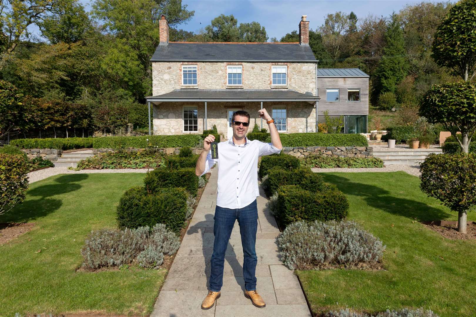 Lucky dad-of-two Simon Williams has won a £2m cottage in Devon. Picture: Omaze