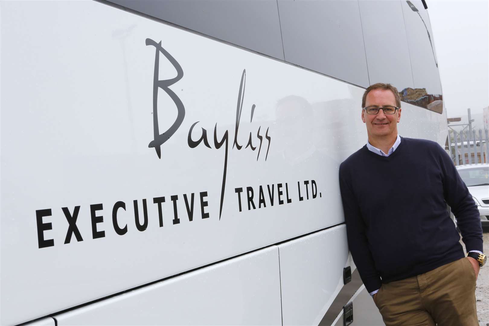 Alistair Bayliss from Bayliss Executive Travel whose coaches will be running the service Picture: Andy Jones