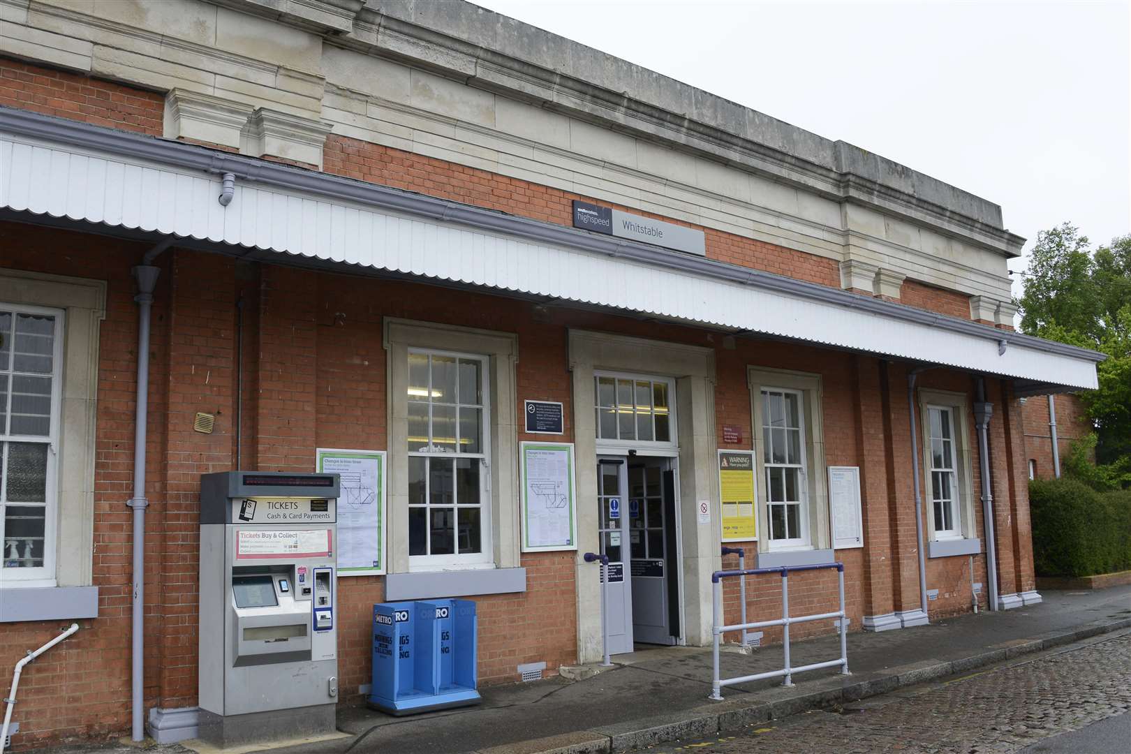 The incident took place at Whitstable railway station this morning