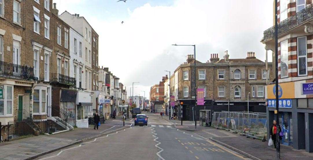 Two people had to be rescued from a fire in a flat in Northdown Road, Margate. Picture: Google