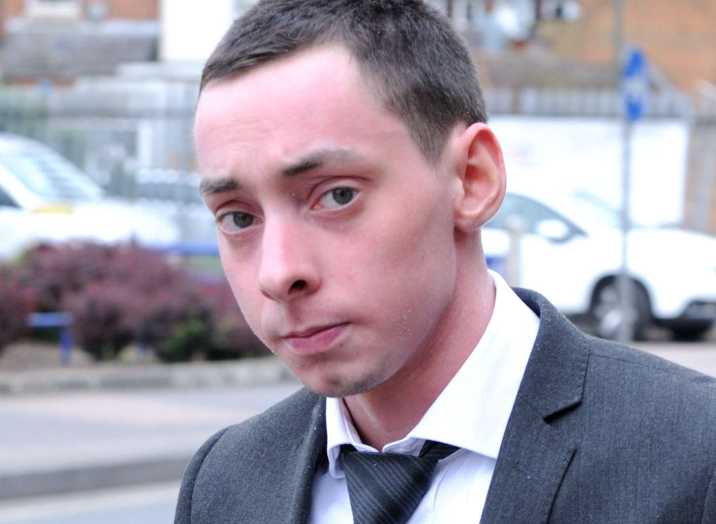 Luke Vicarey, 20, after he escaped jail for throttling his fiancee