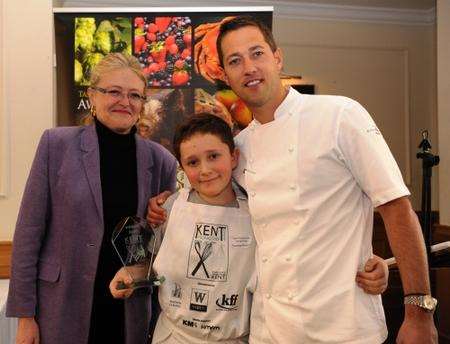 Thomas Perkins, 11, one of the winners of the Kent Young Chef Award 2010.