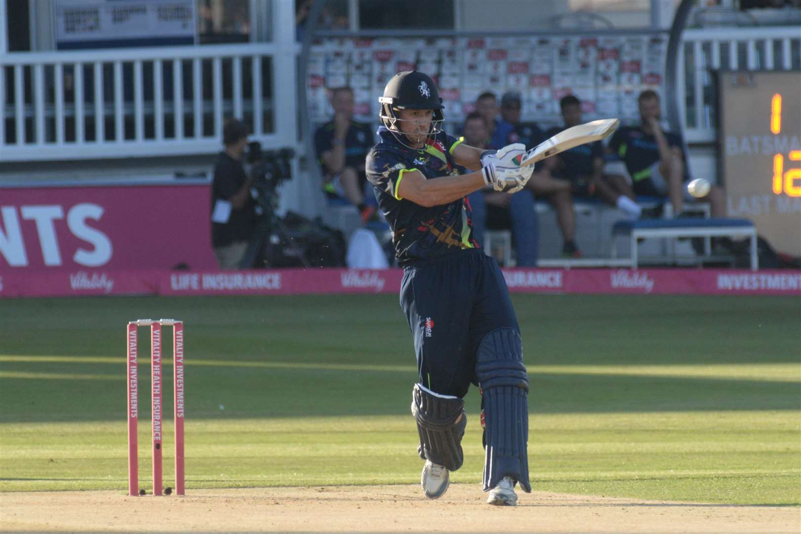 Joe Denly during a Vitality Blast T20 match at The Spitfire Ground Picture: Chris Davey