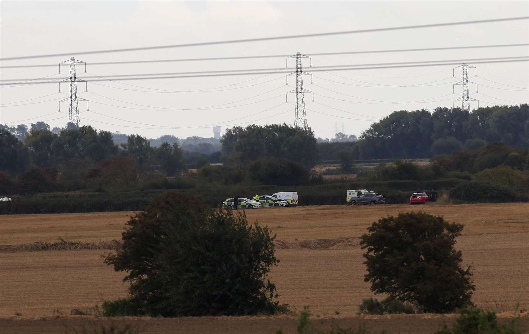Police, fire and ambulance crews were called to the scene. Picture: UKNIP