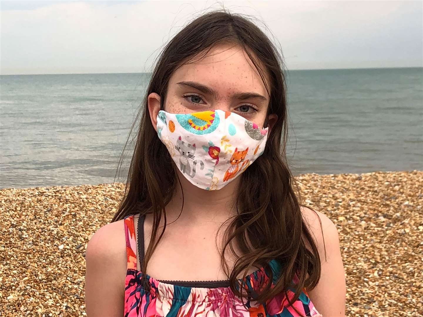 Pat Wilson's granddaughter Timi, aged 11, was inspired by her gran to make masks for her friends