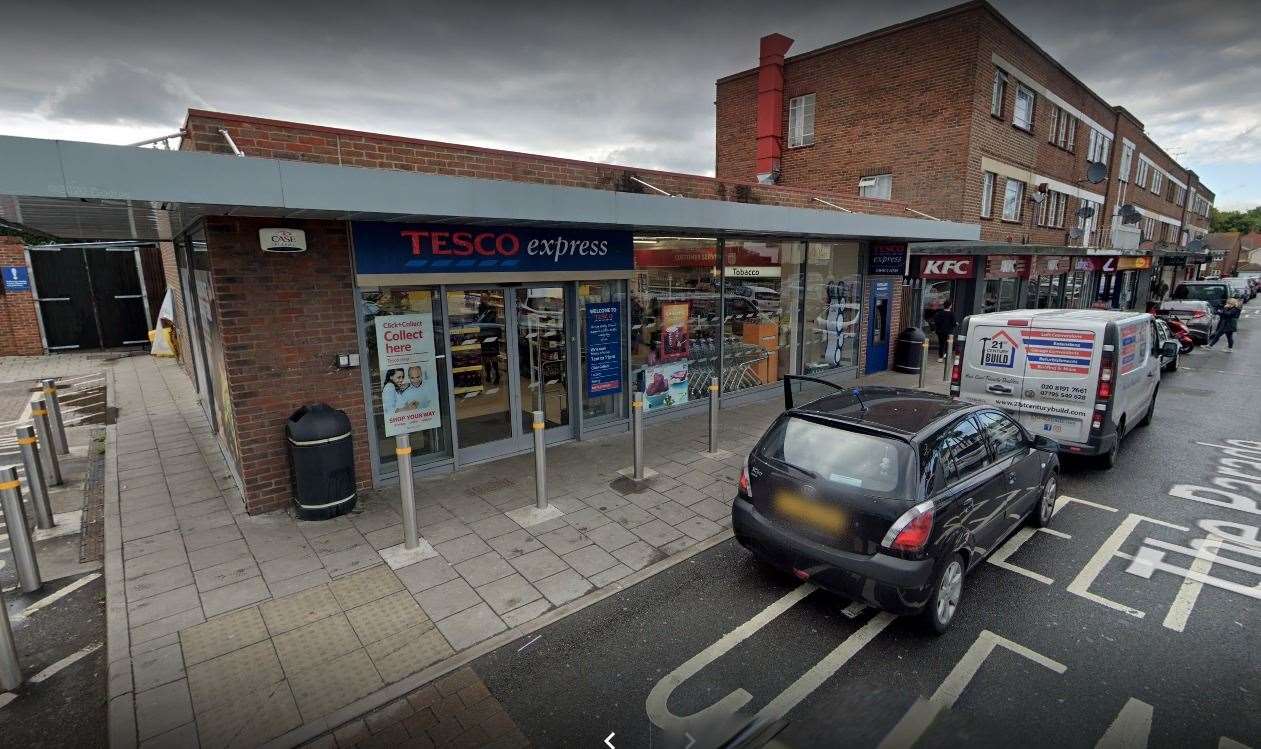 Police were called to the Tesco Express store in Valley Drive Photo: Google