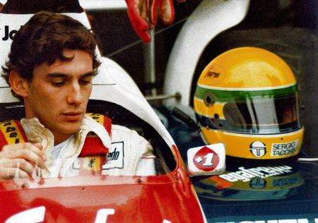 The great Brazilian racing driver Ayrton Senna at the Nurburgring, Germany, in 1984 – from the film Senna