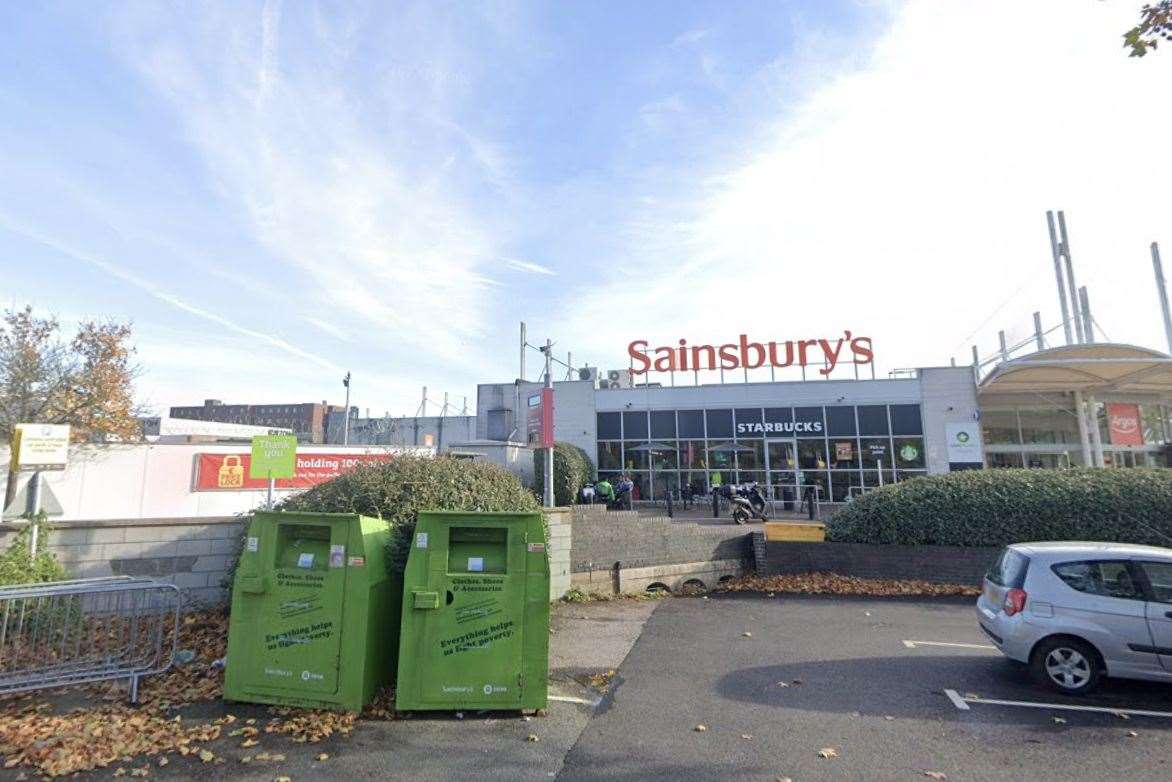 The donation bins at the Canterbury store, pictured in 2022. Picture: Google