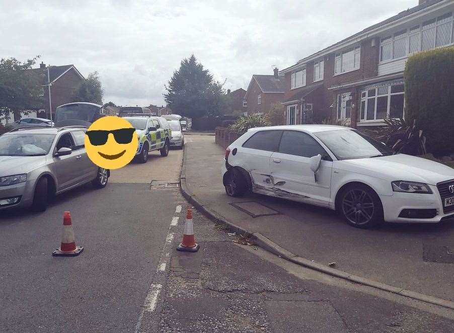Police were called to a crash in Mulberry Road, Northfleet Picture: Kent Police Gravesham
