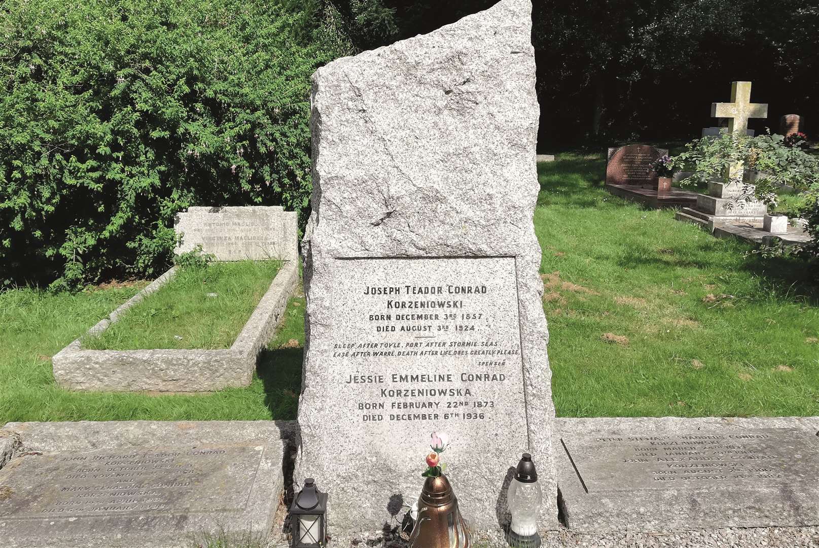 The grave of Joseph Conrad in Canterbury. Picture: Margaret Woodhams/Amberley Publishing