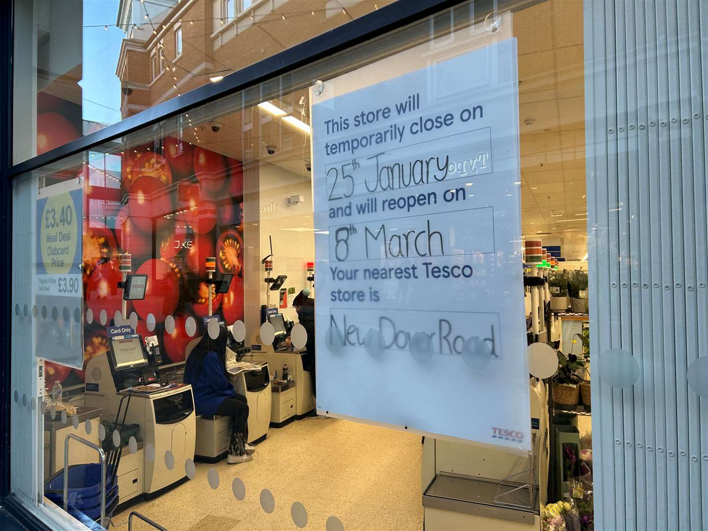 Tesco Express in Canterbury Whitefriars will shut on Thursday and reopen on March 8
