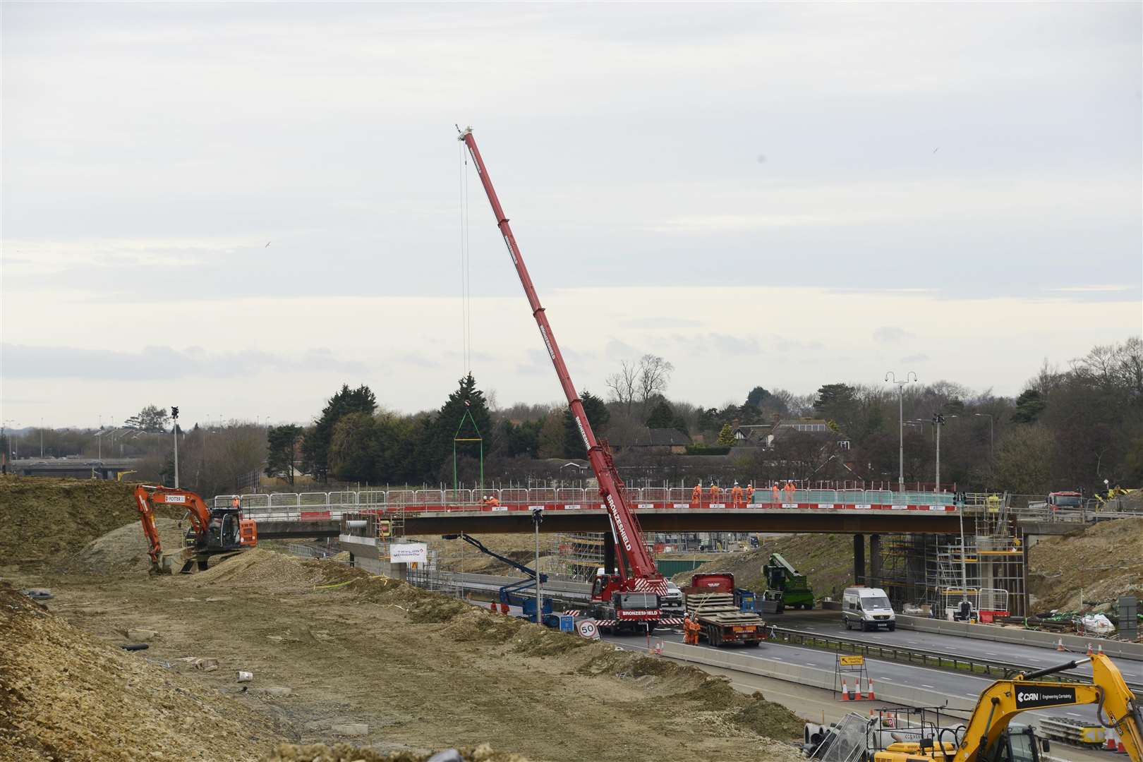 Another bridge will be put in at junction 10a this weekend