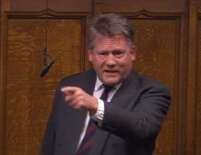 Adam Holloway in Parliament. Picture: Parliament TV