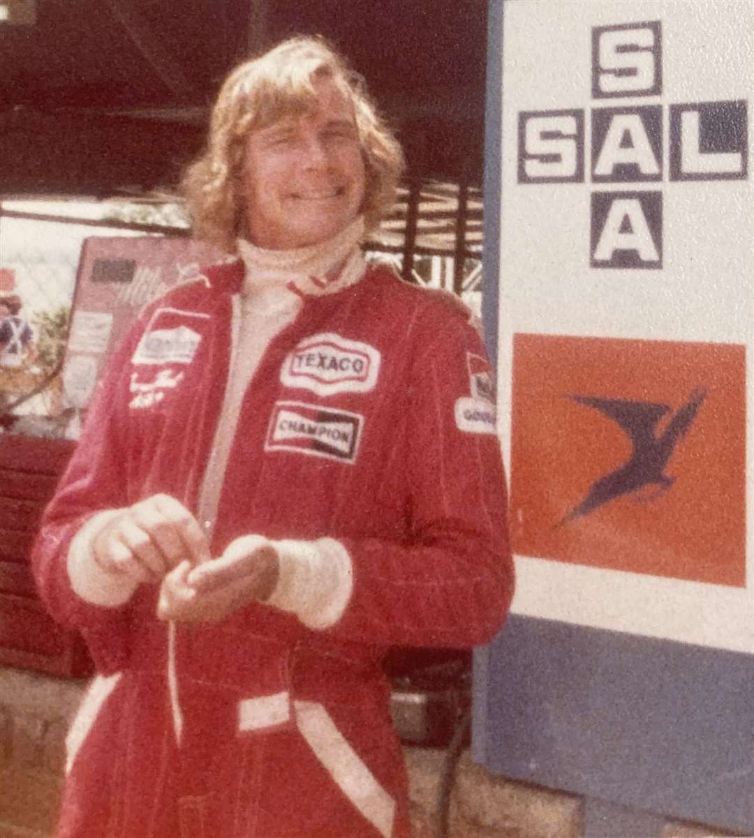 James Hunt smiles for the camera