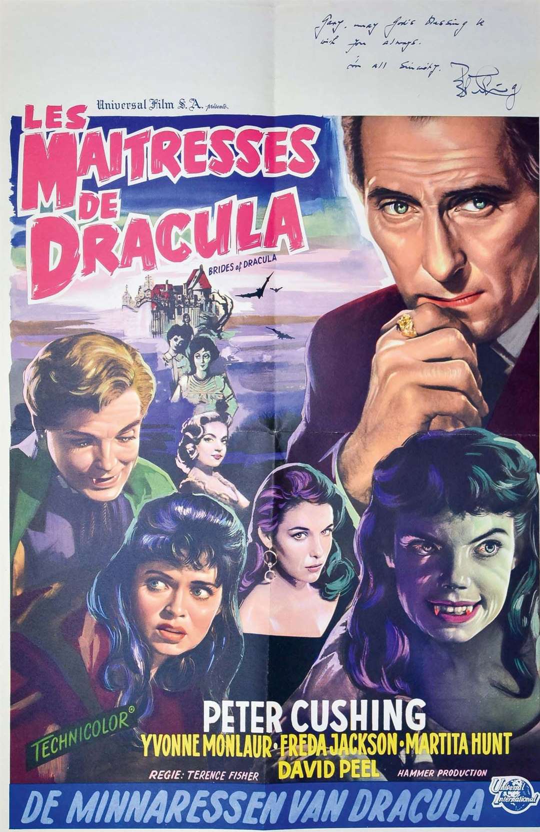 A French Dracula film poster sold for £1,250 - 10 times its estimate