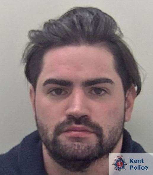 Charlie Spenceley was one of two robbers jailed. Image from Kent Police
