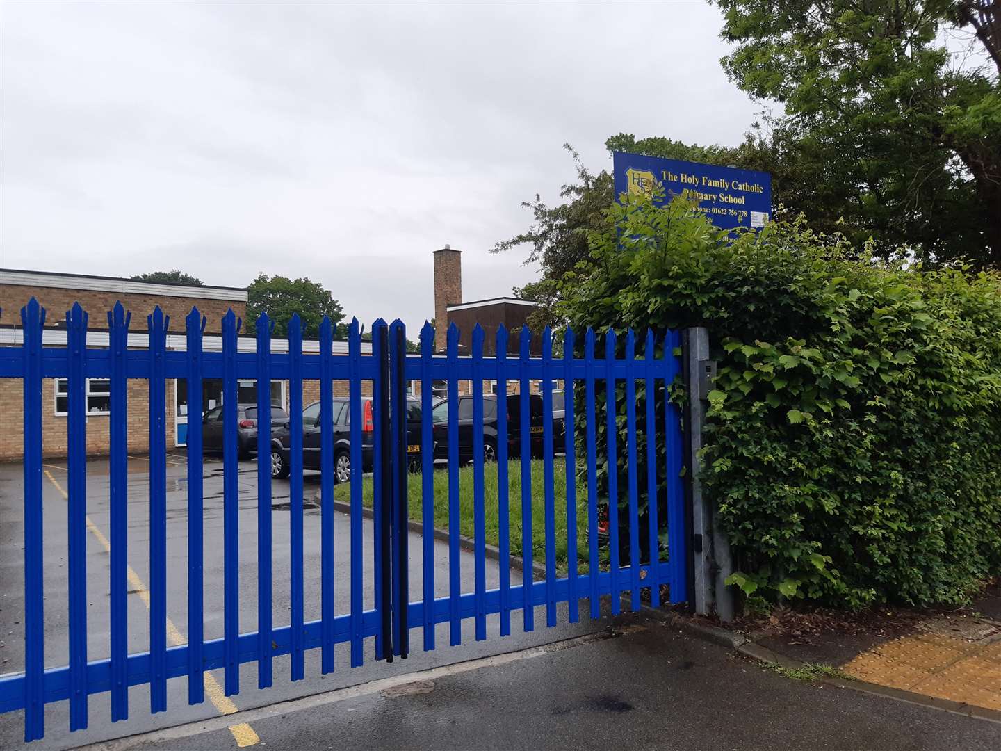 Holy Family RC Primary School is immediately opposite