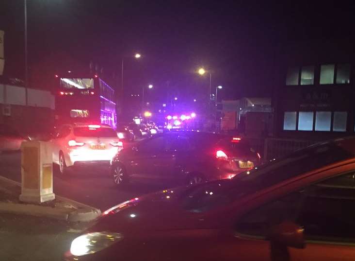 Traffic following the accident. Picture: @SammJHay
