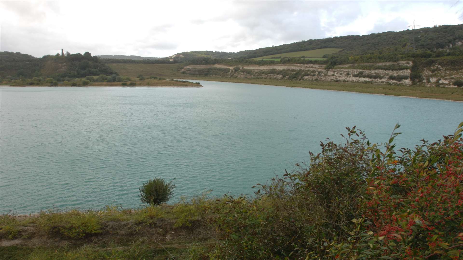 The blue lake in Halling