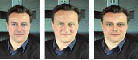 How David Cameron (centre) could become a 'hyper-leader' (left) and 'anti-leader (right)